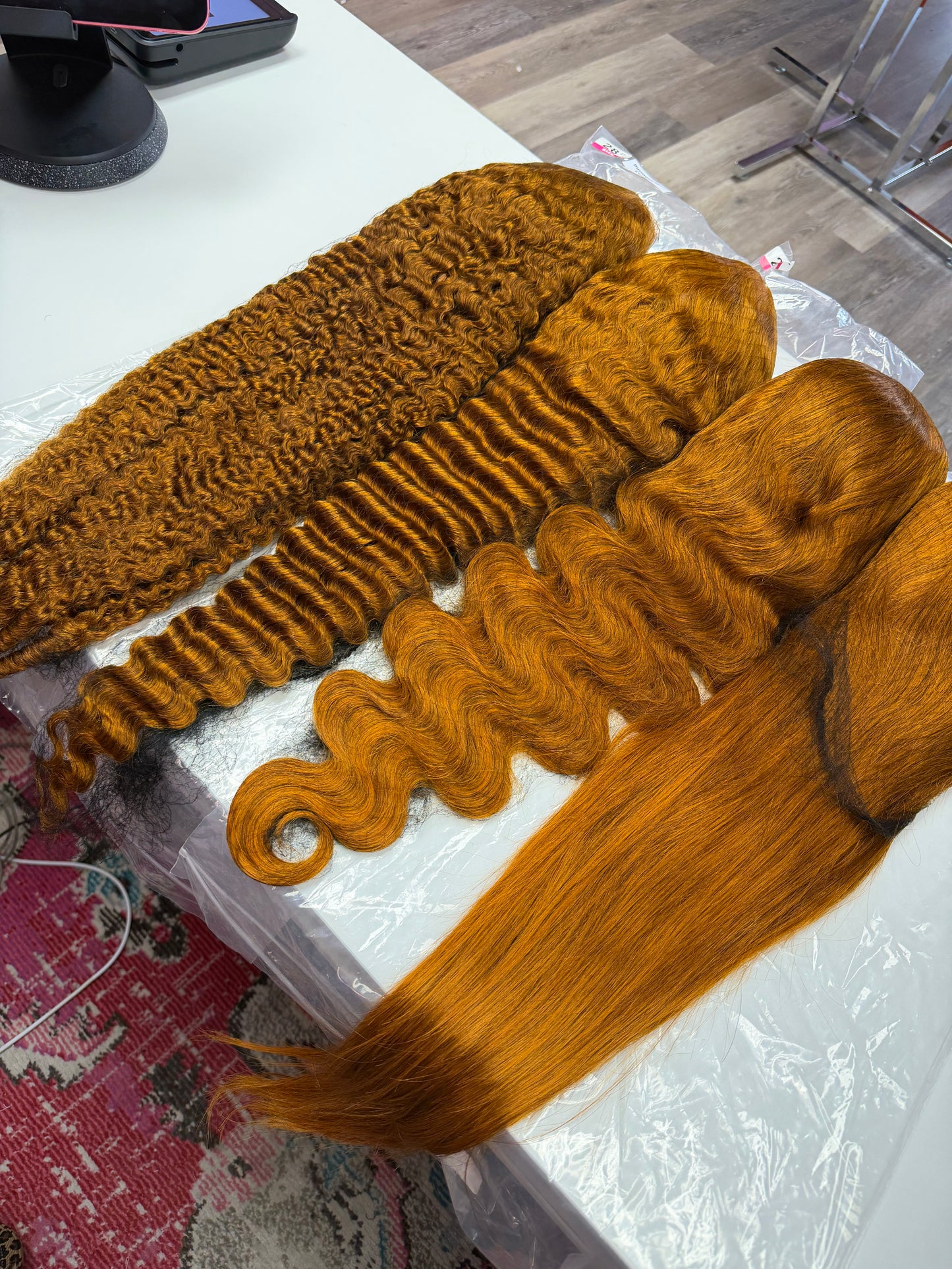 Ginger 13x6 Transparent Virgin Wigs 210% Density