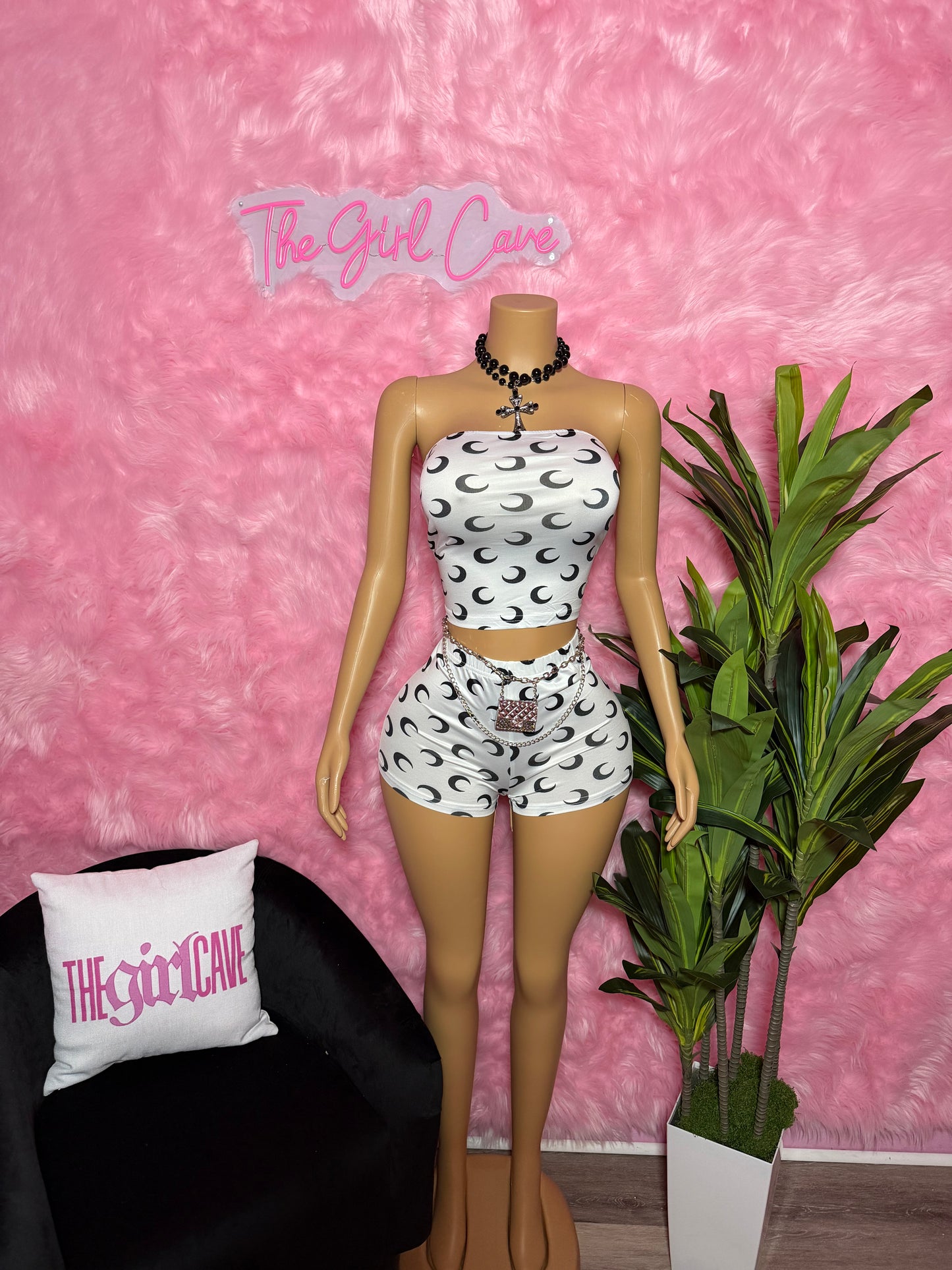 Moon Strapless Short Set