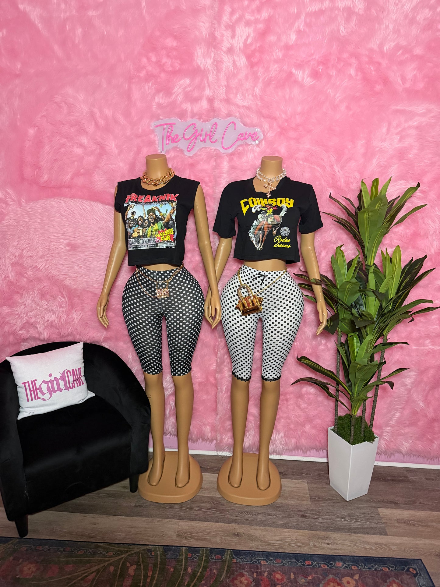 Crop Polka Dot Capri Sets