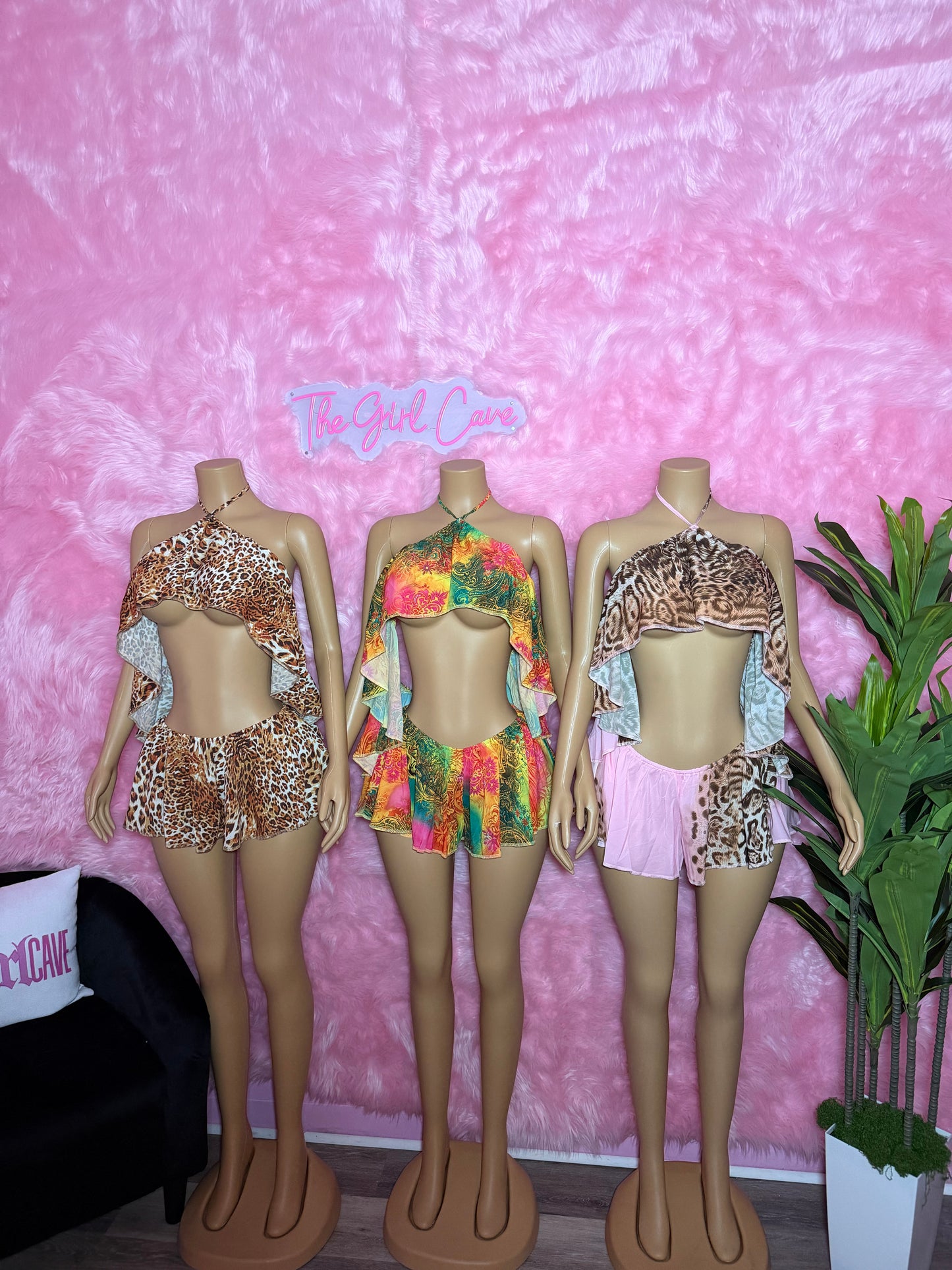 Ruffle Short Set