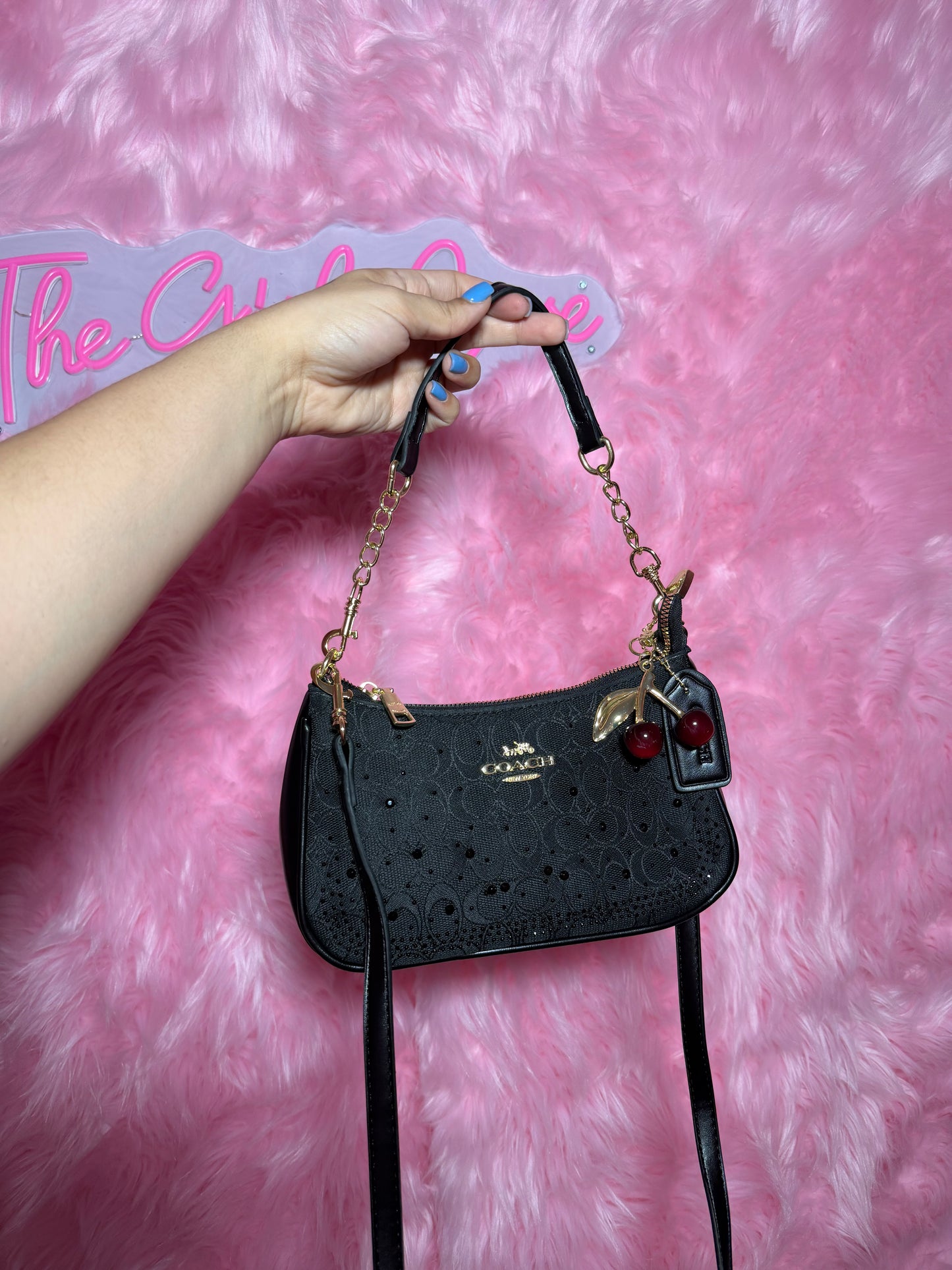 Rhinestone Cresent Bags