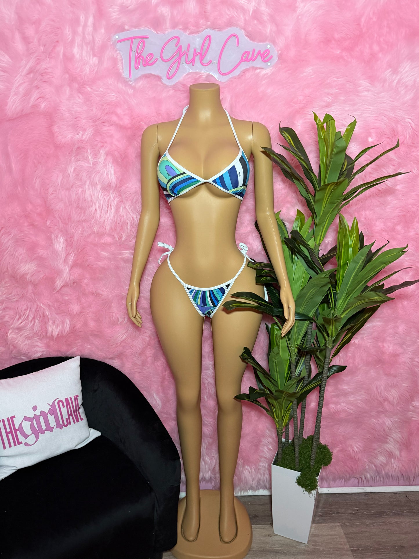 Blue Line Bikini W/ Headband