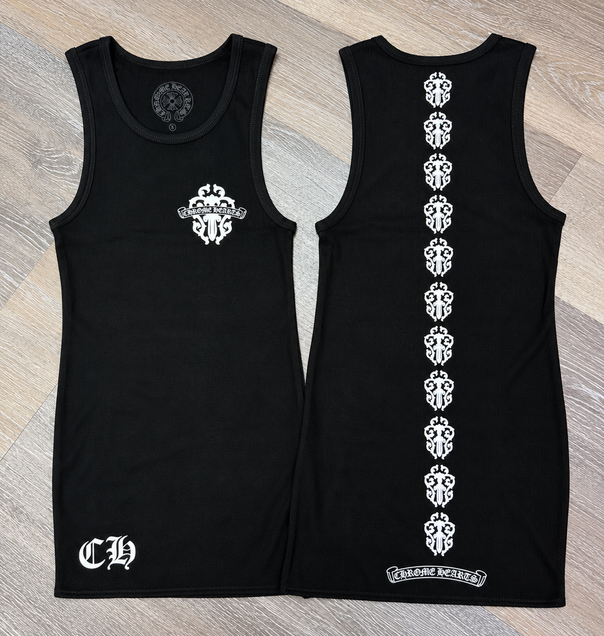 Chrome Tank Mini Dresses
