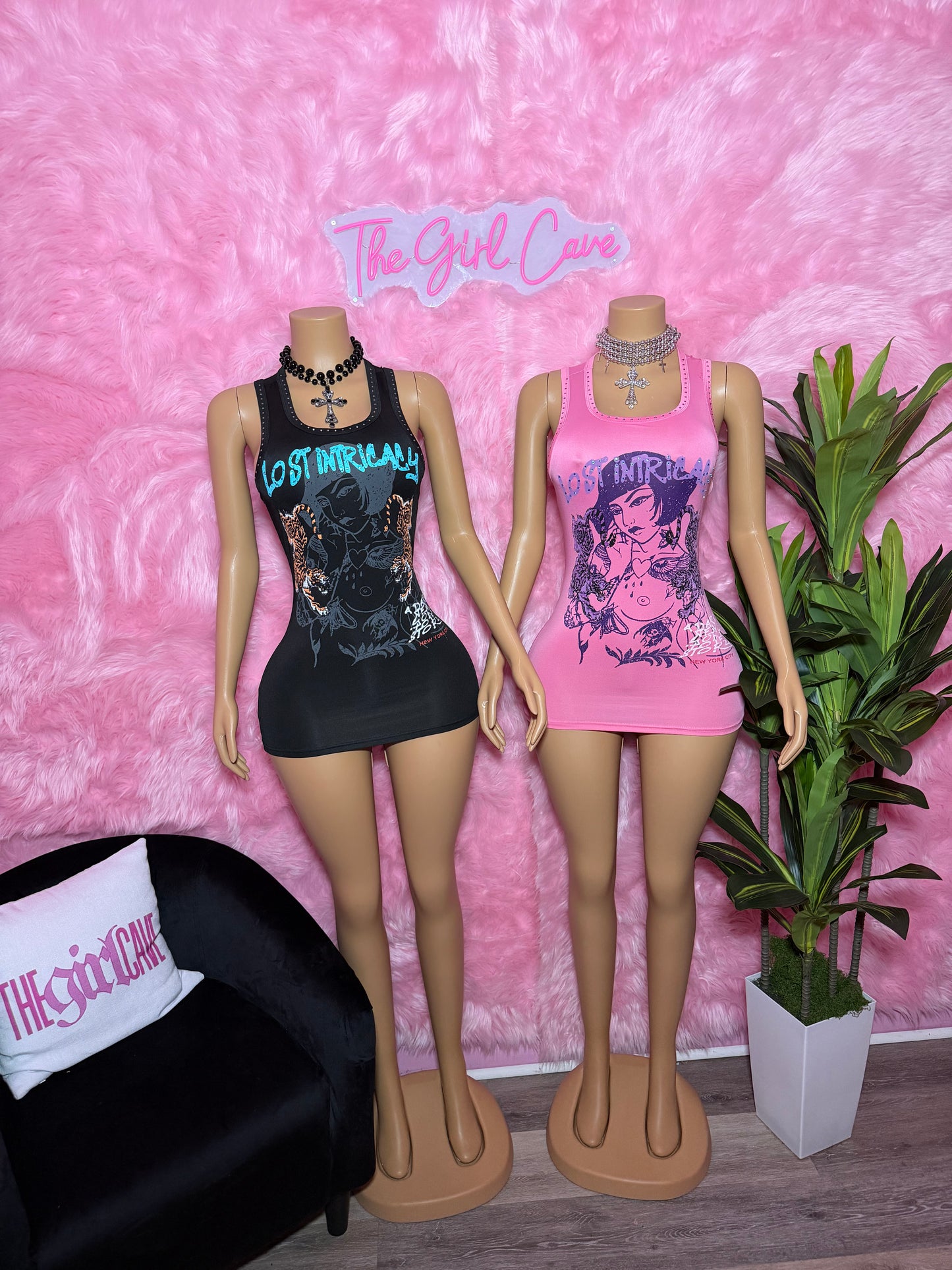Rhinestone Tank Dresses