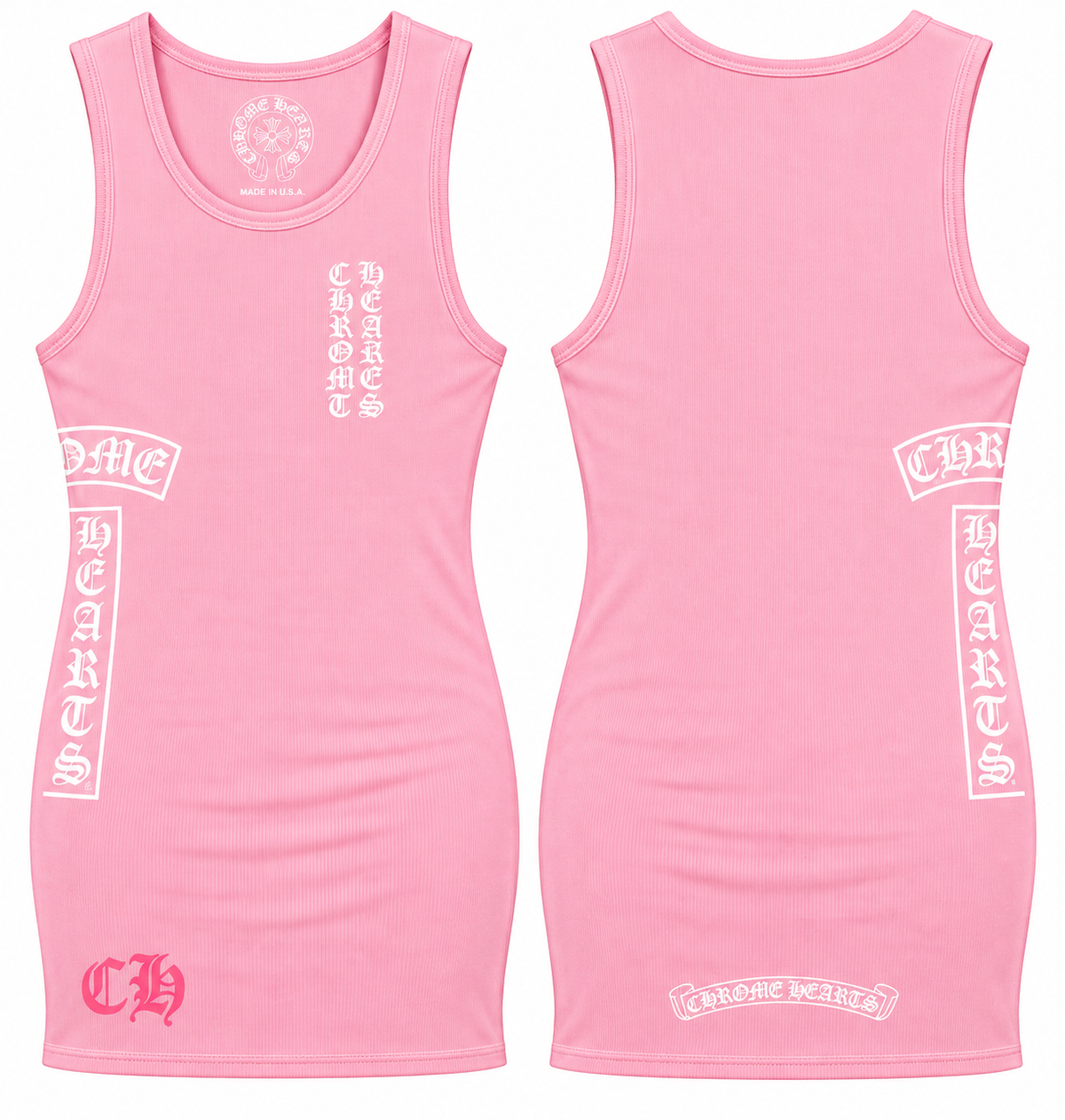 Chrome Tank Mini Dresses