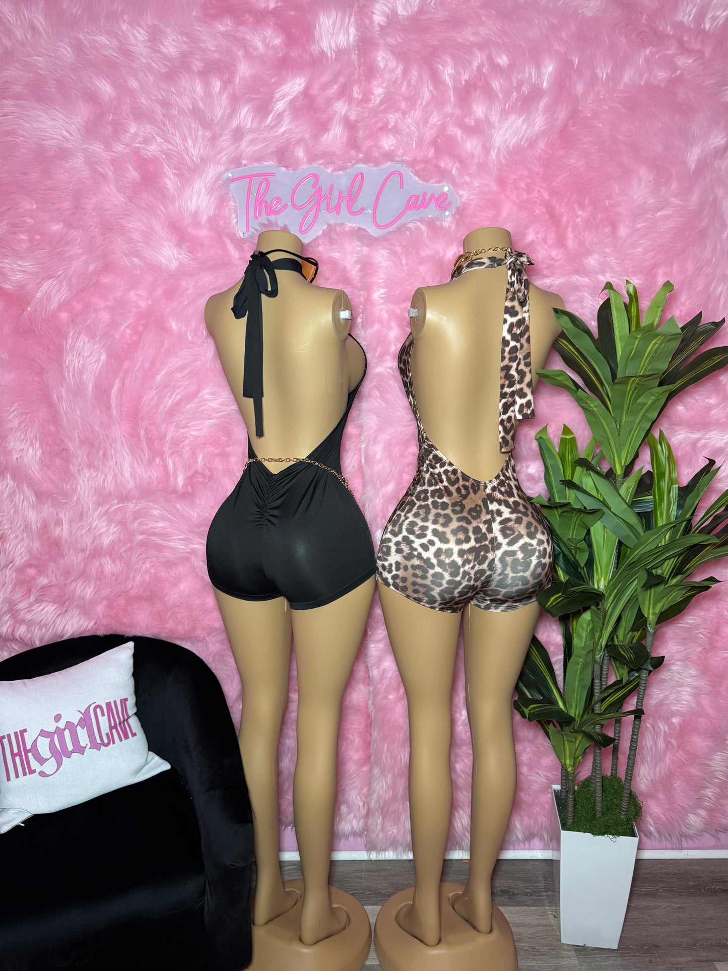 Black Cheetah Rompers