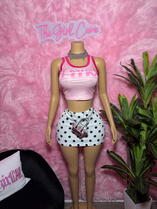 Polka Dot Skirt Set