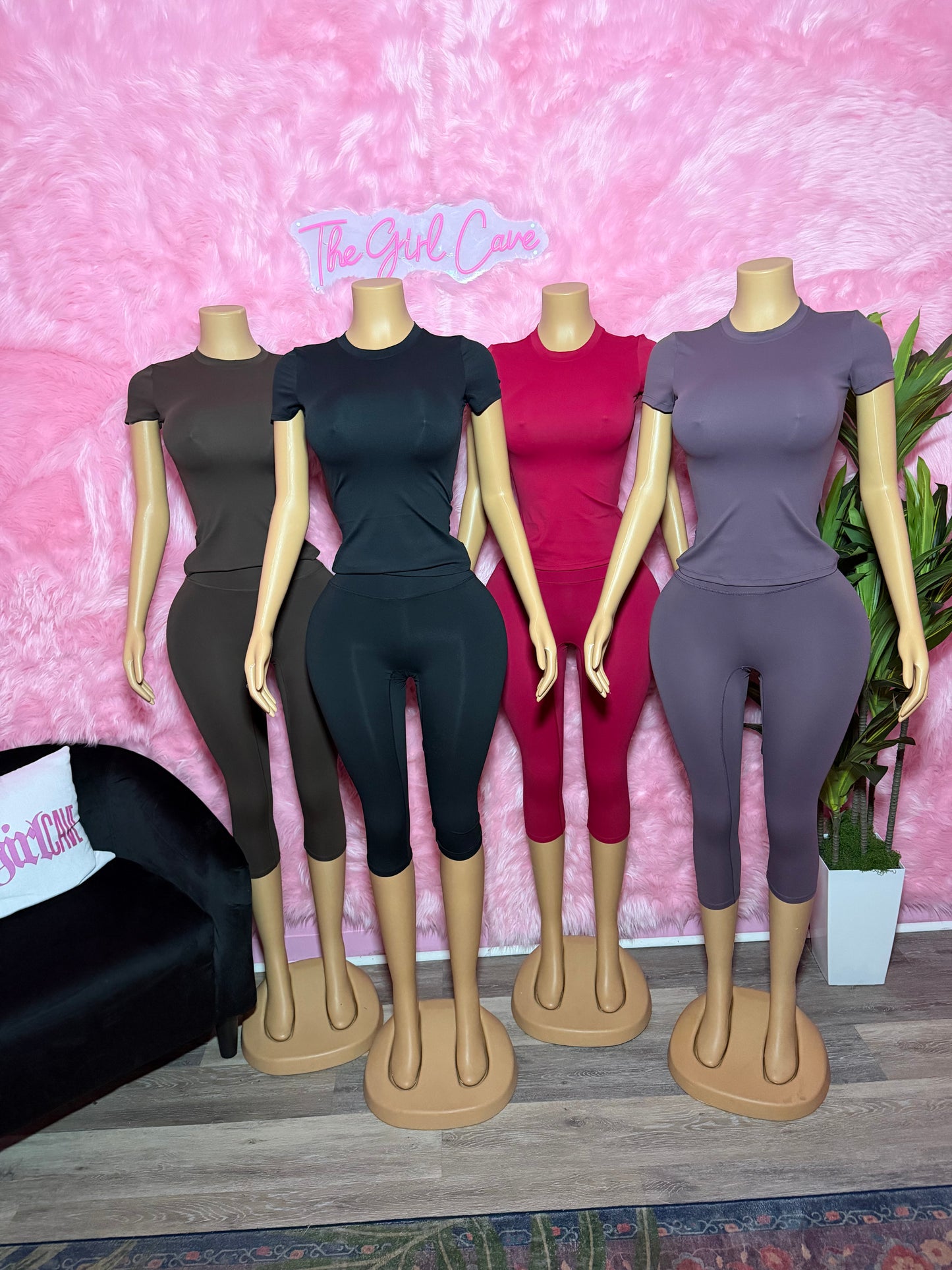 Athletic Capri Short Set