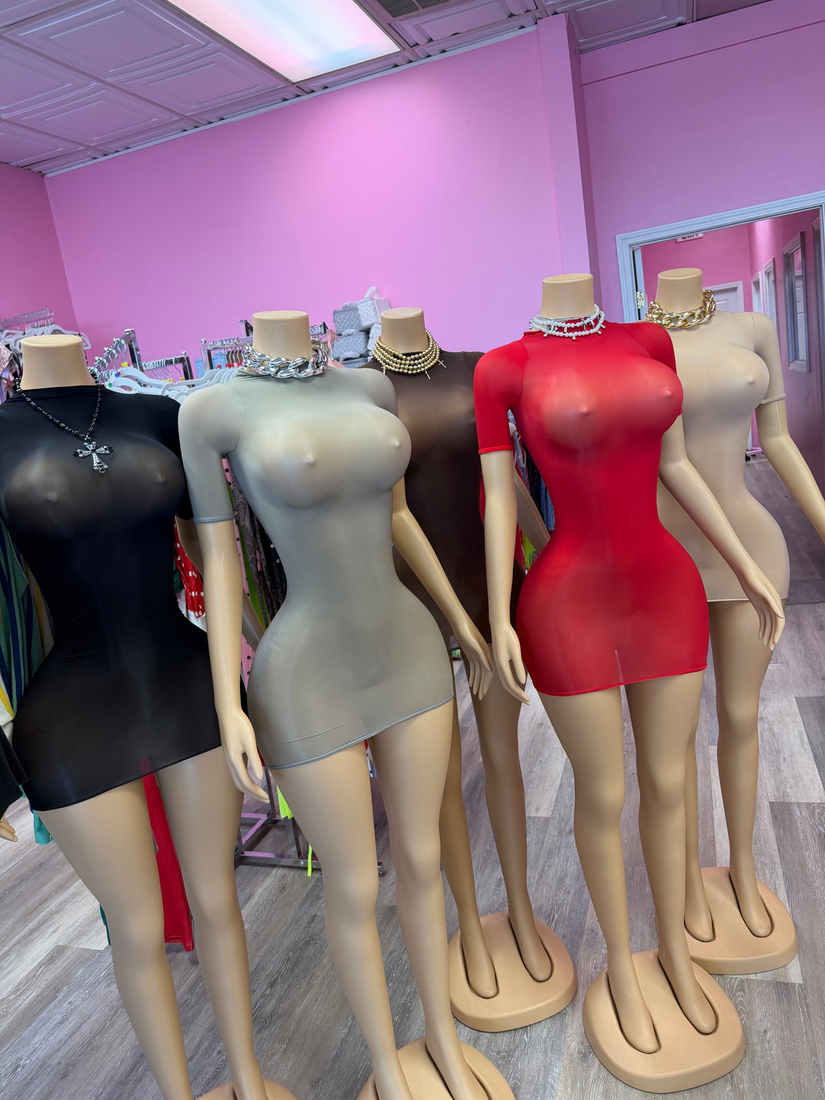 Sheer Mini Dress