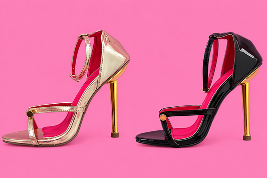 Metallic Nail Heel