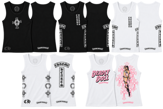 Chrome Tank Mini Dresses