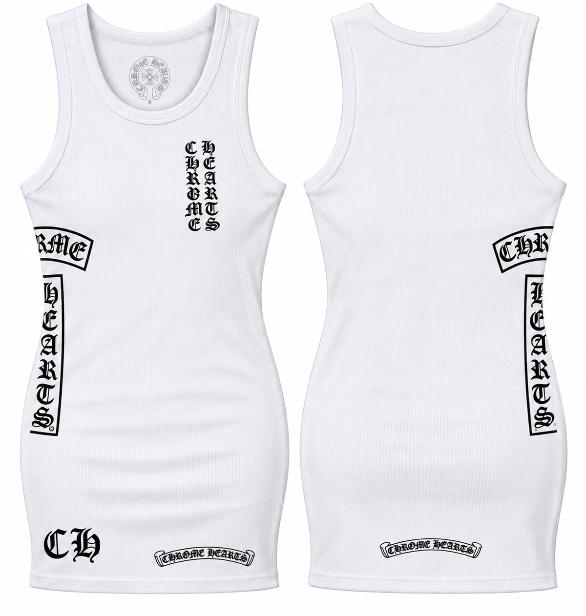 Chrome Tank Mini Dresses