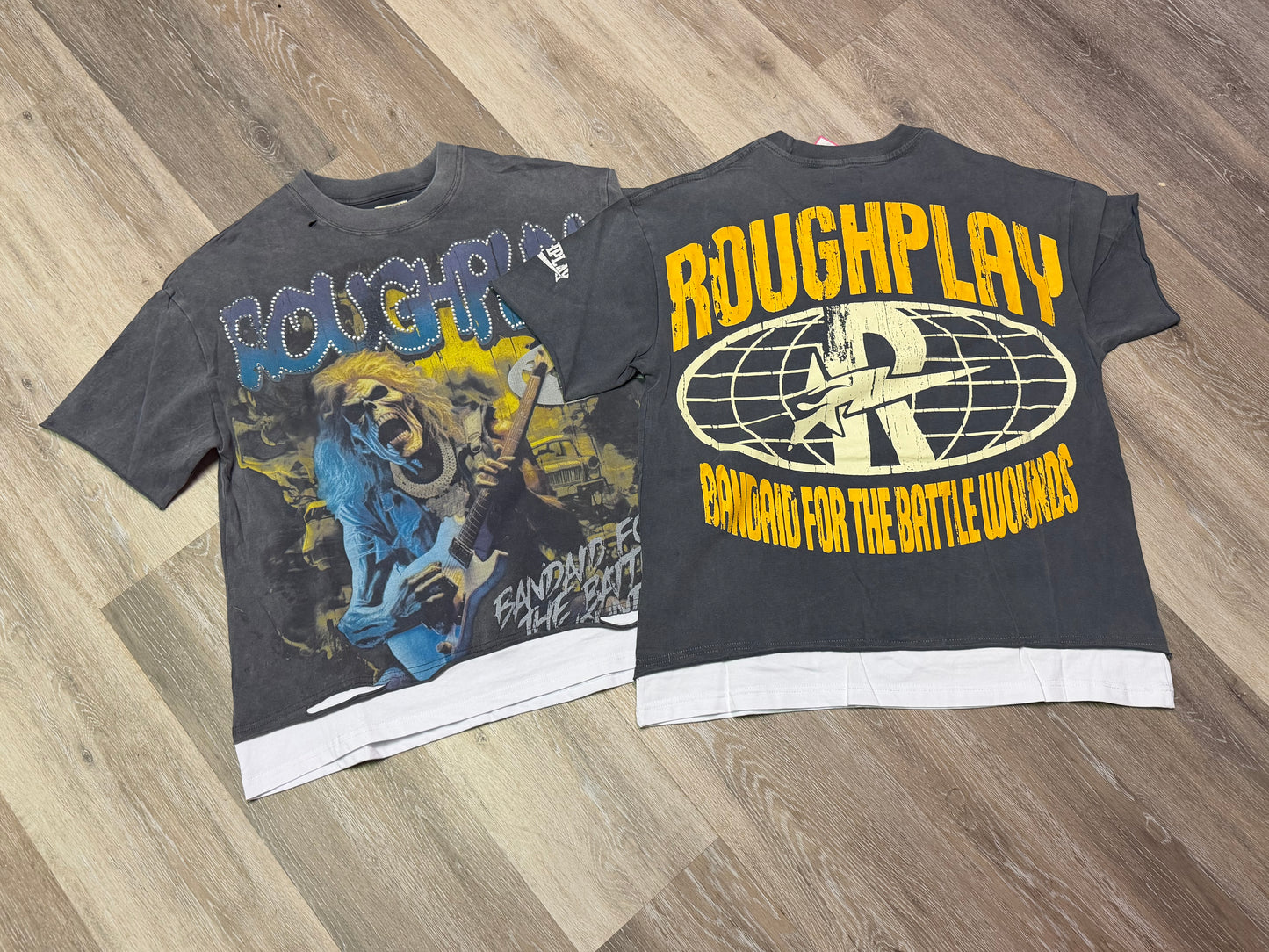 Skeleton Guitar Graphic T-Shirt