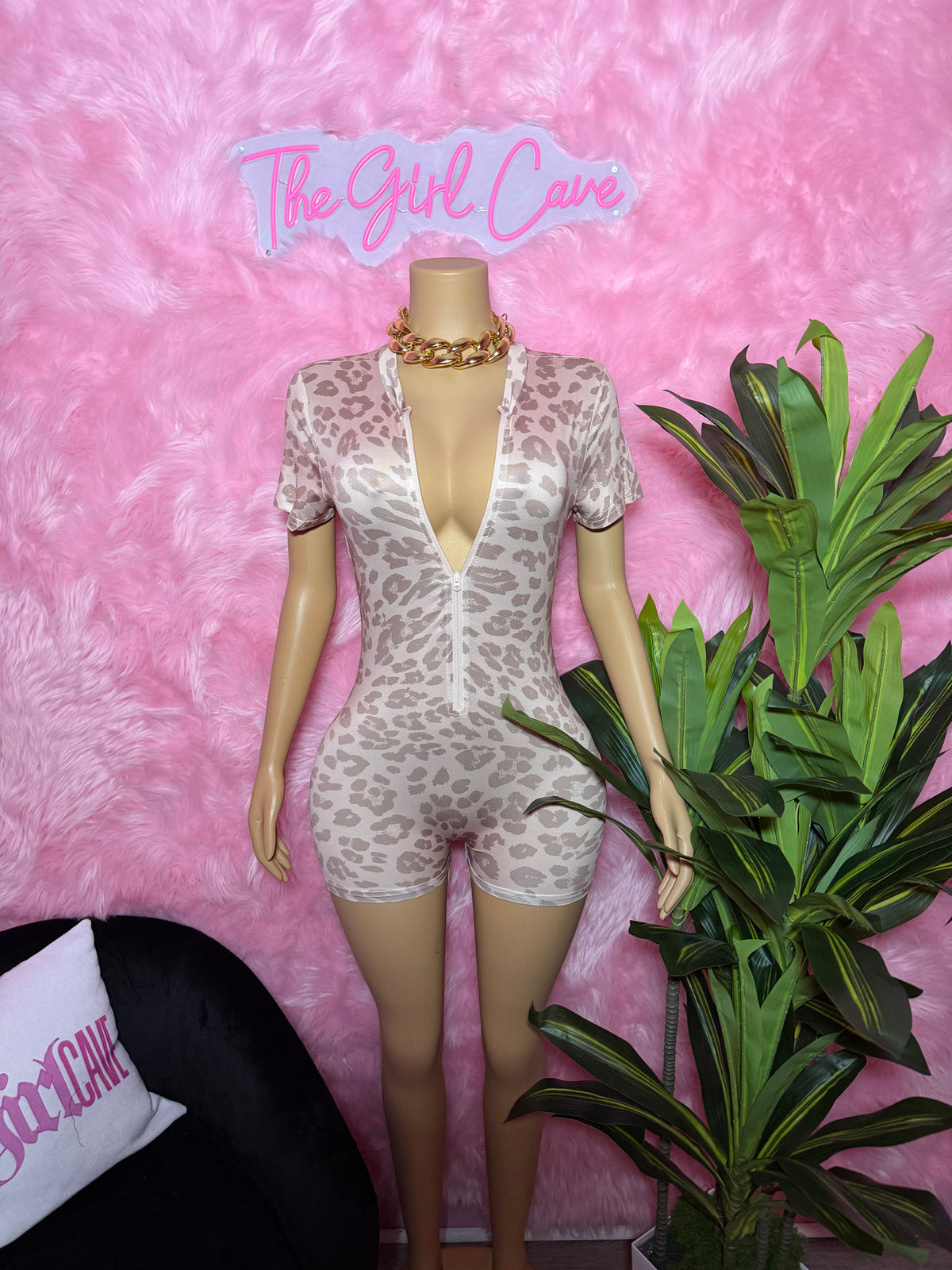 Cheetah Romper