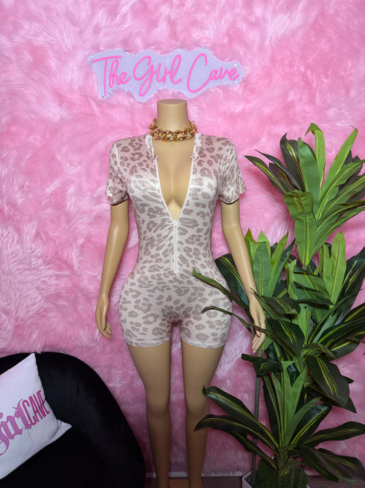 Cheetah Romper