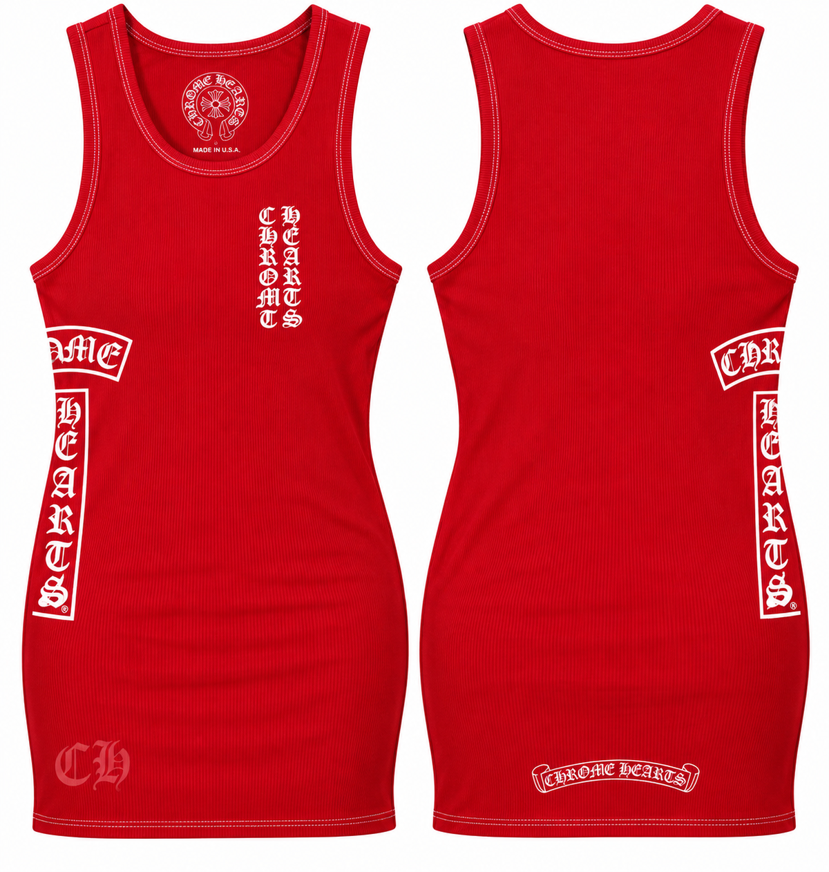Chrome Tank Mini Dresses