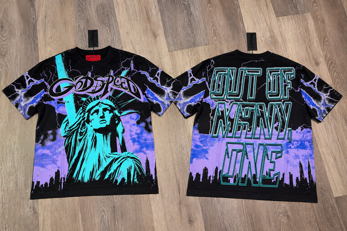 Purple Rain Graphic Tee Shirt