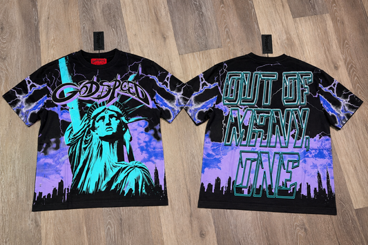 Purple Rain Graphic Tee Shirt