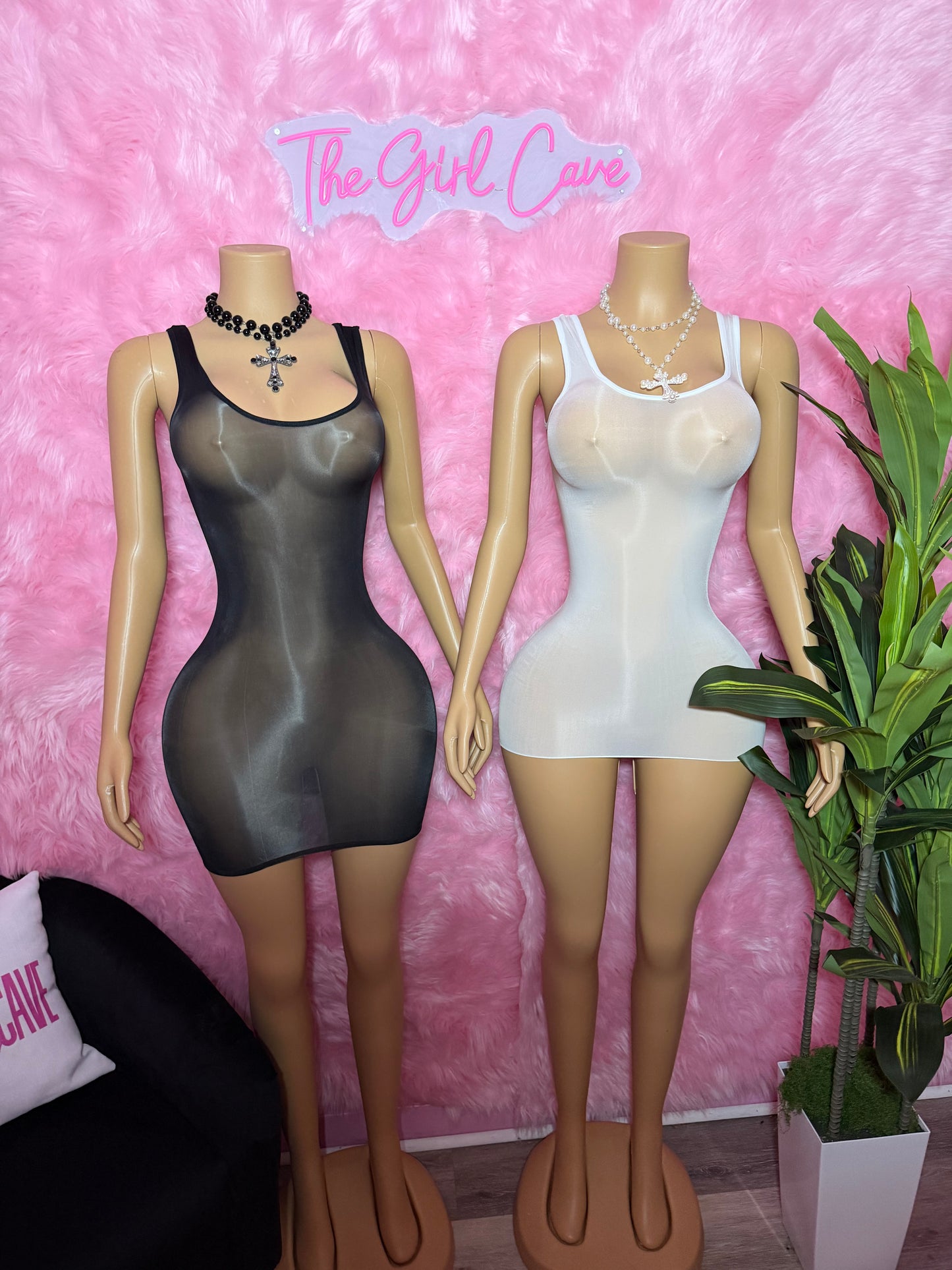Sheer Mini Dress