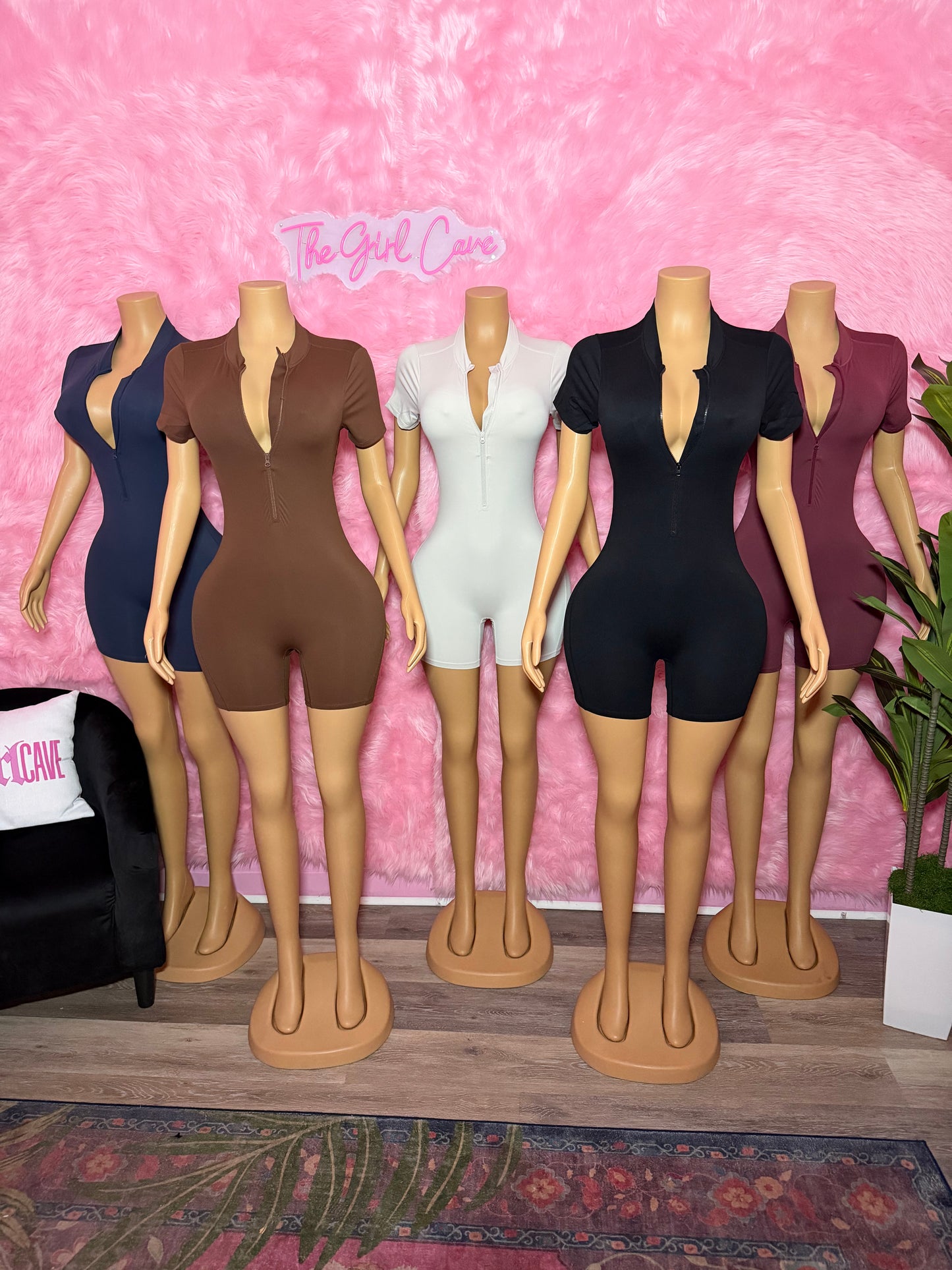 Athletic Butt Scrunch Short Sleeve Romper