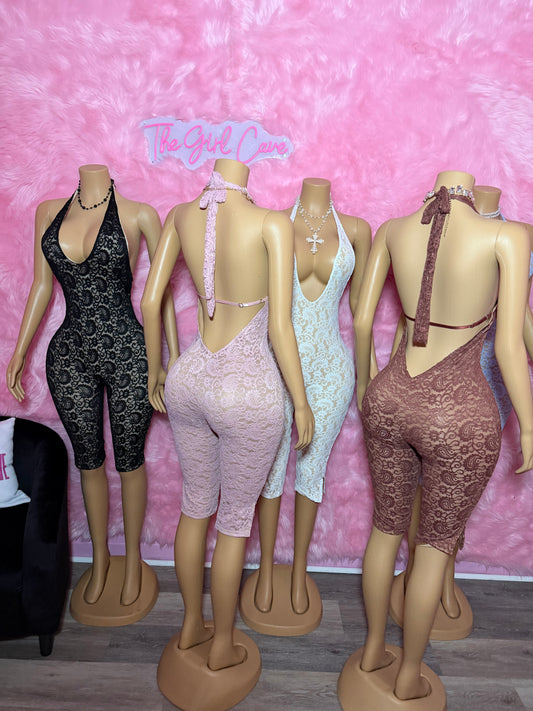 Lace Capri Jumpsuits