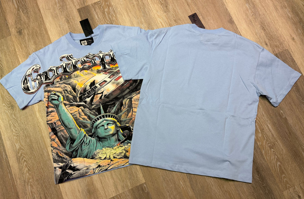 Sky Blue Graphic T-Shirt