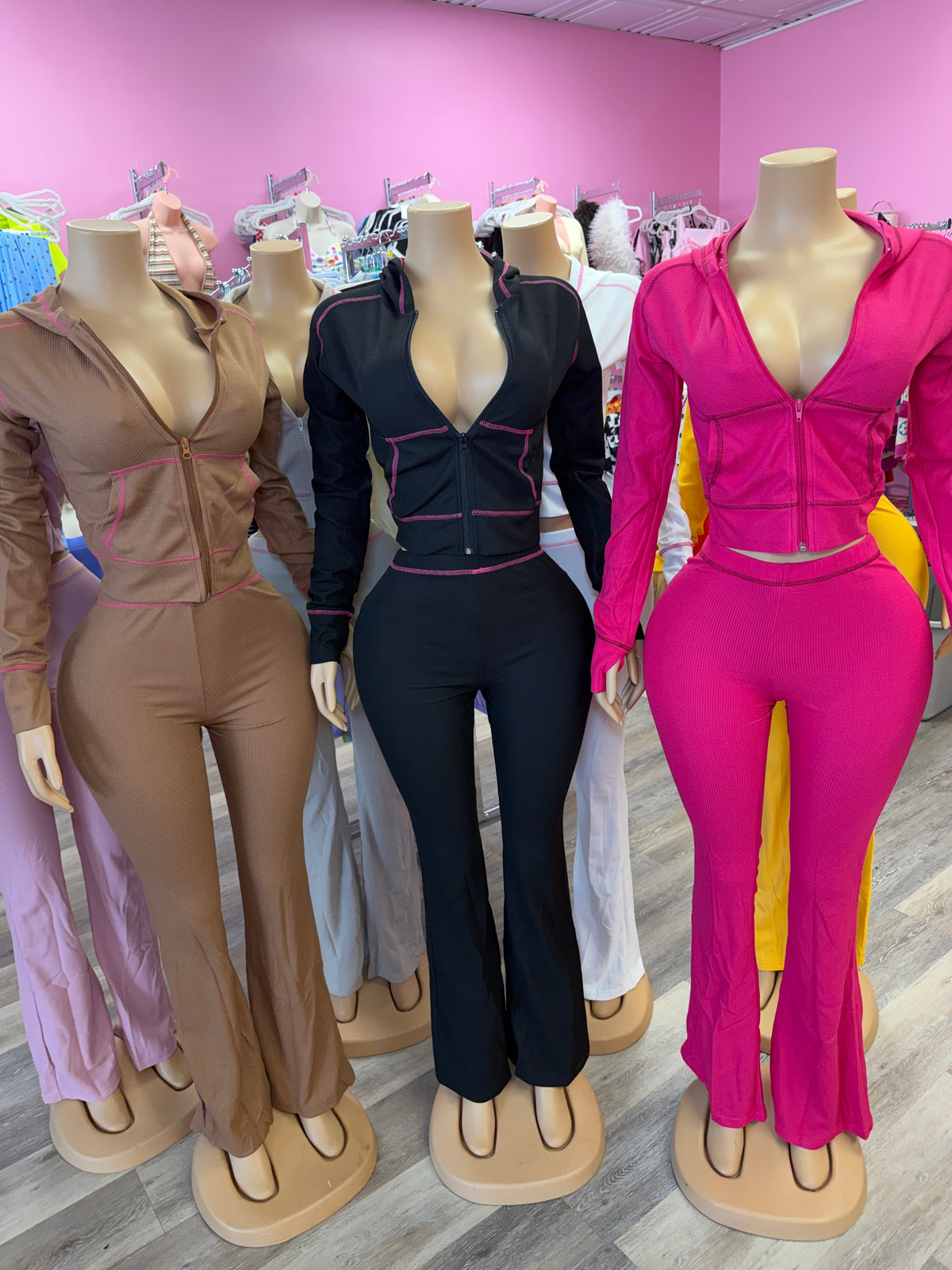 Waffle Pant Set