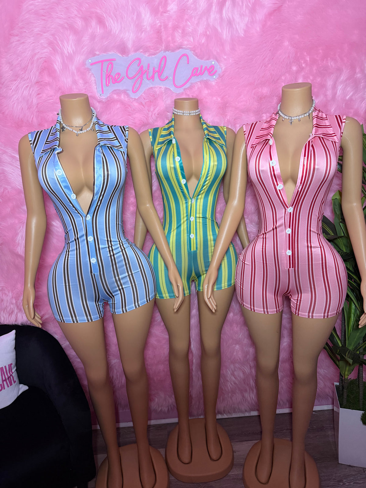 Stripe Rompers