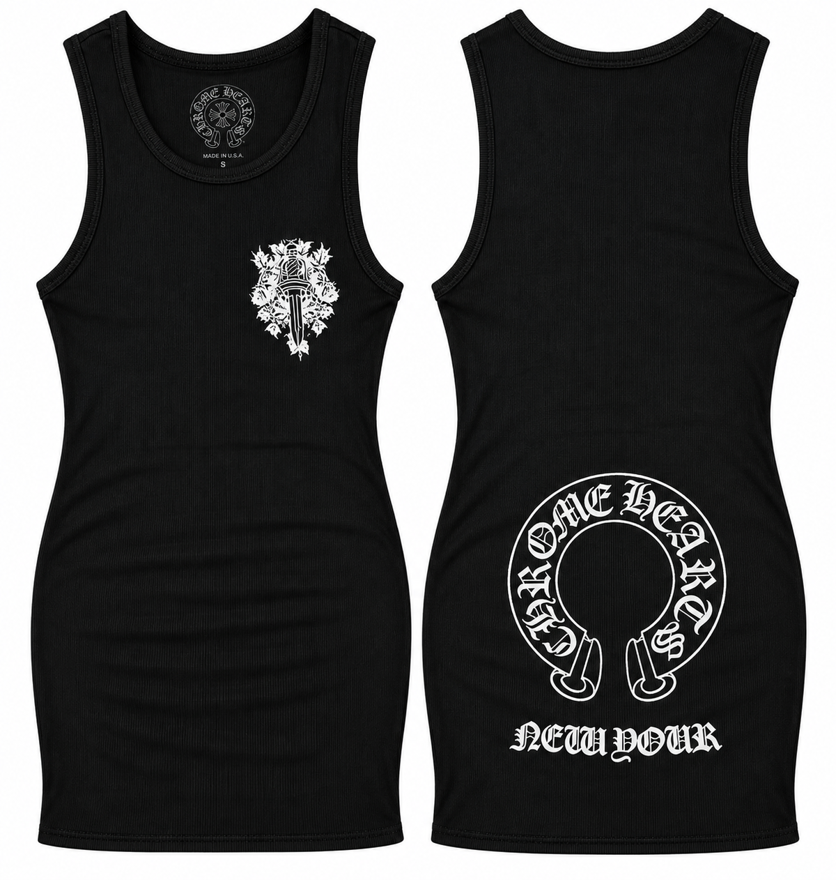 Chrome Tank Mini Dresses