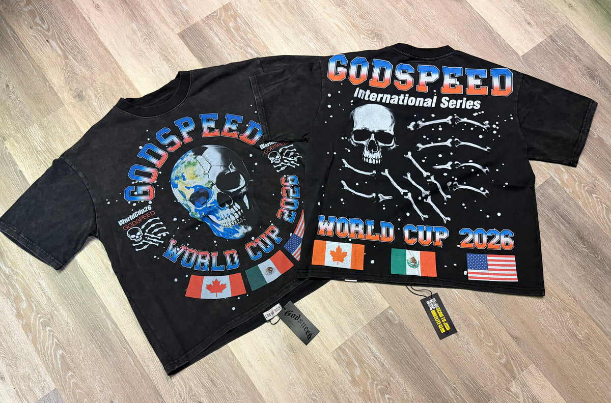 Black Cup Skeleton Graphic T-Shirt