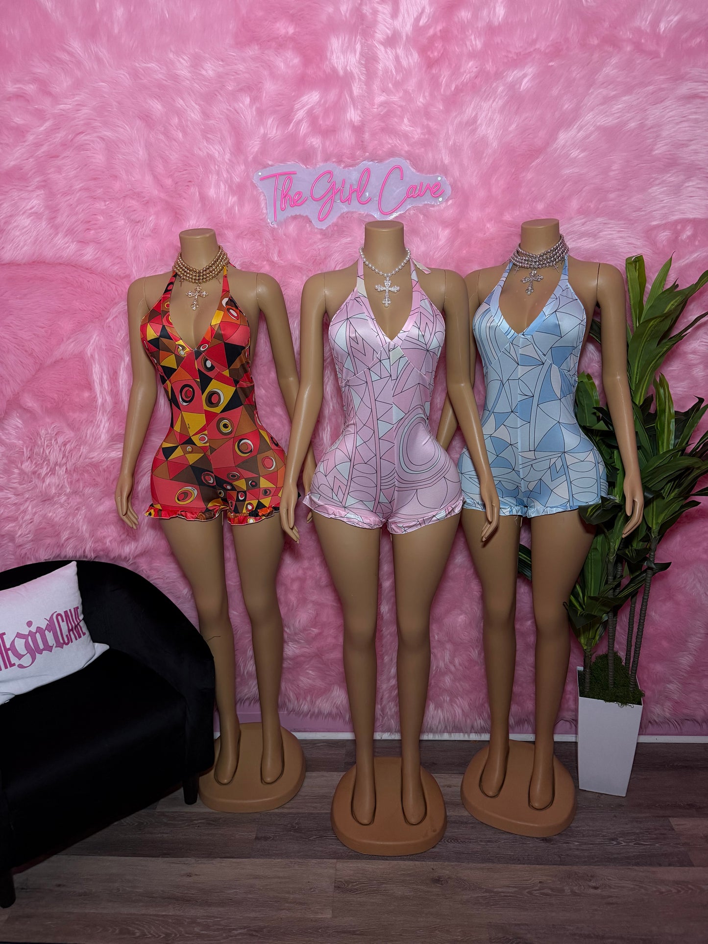 Ruffle Geo Romper