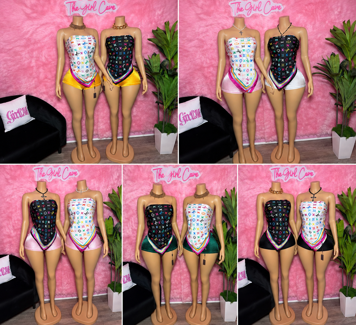 Scarf Short Sets