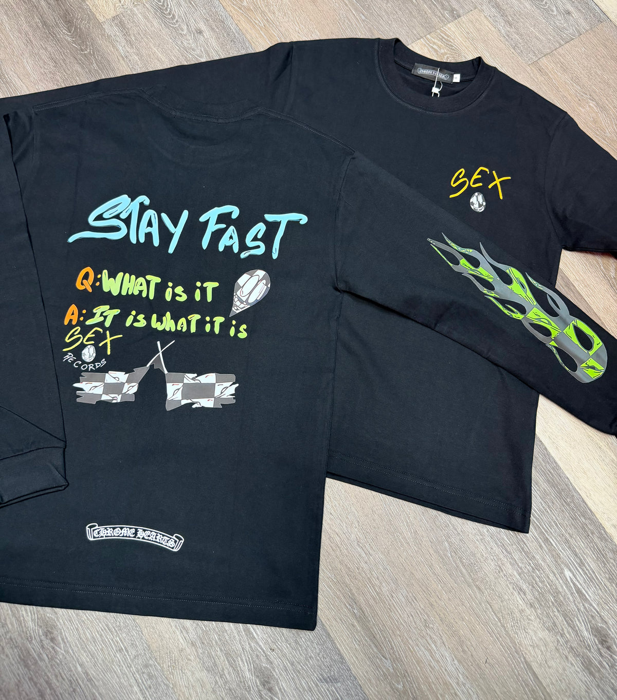 Green Flame Graphic T-Shirt