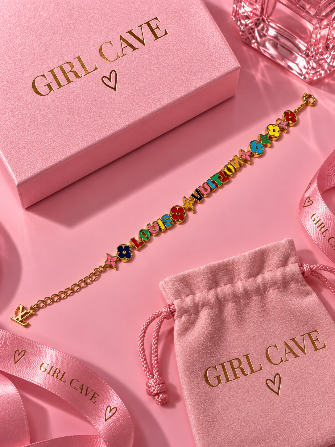 Rainbow Letter Bracelet