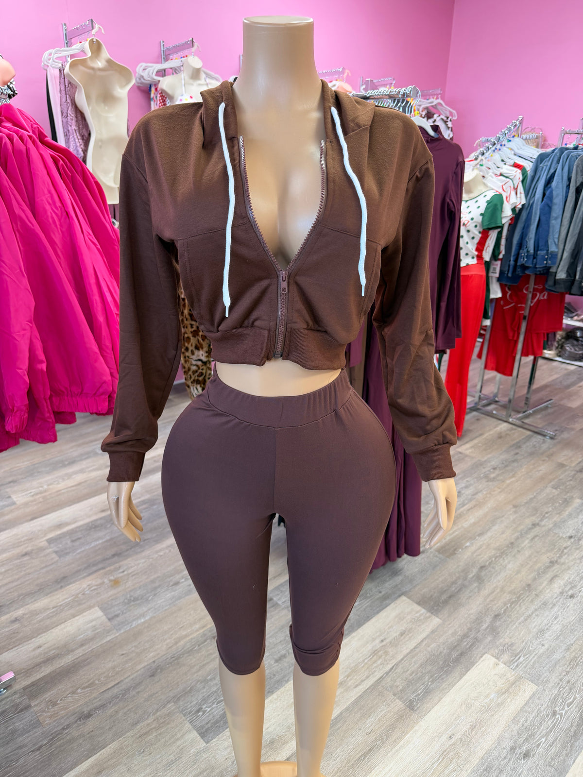 Brown Zipper Set