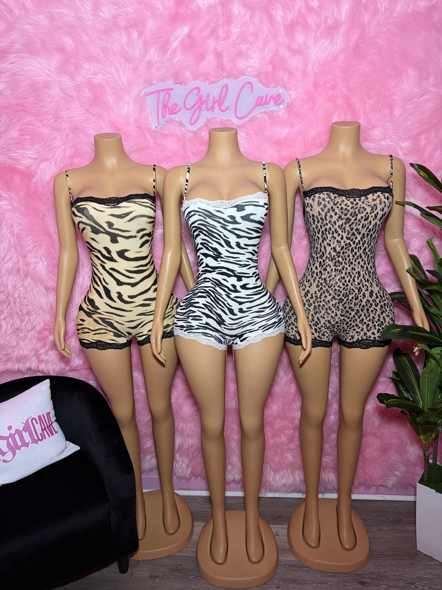Animal Print Rompers