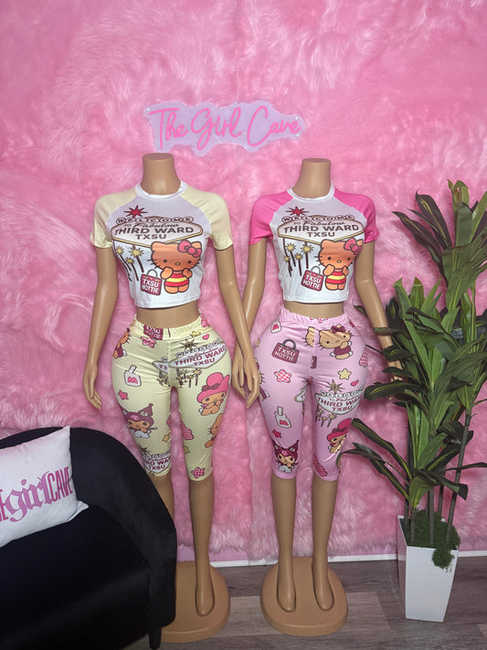 Kitty Capri Set