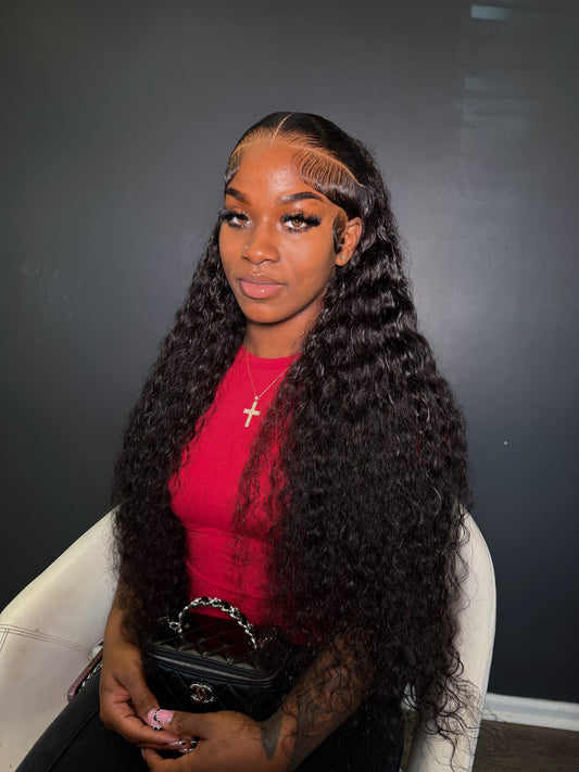 Indian Curly 13x6 Virgin Wigs 210% Density