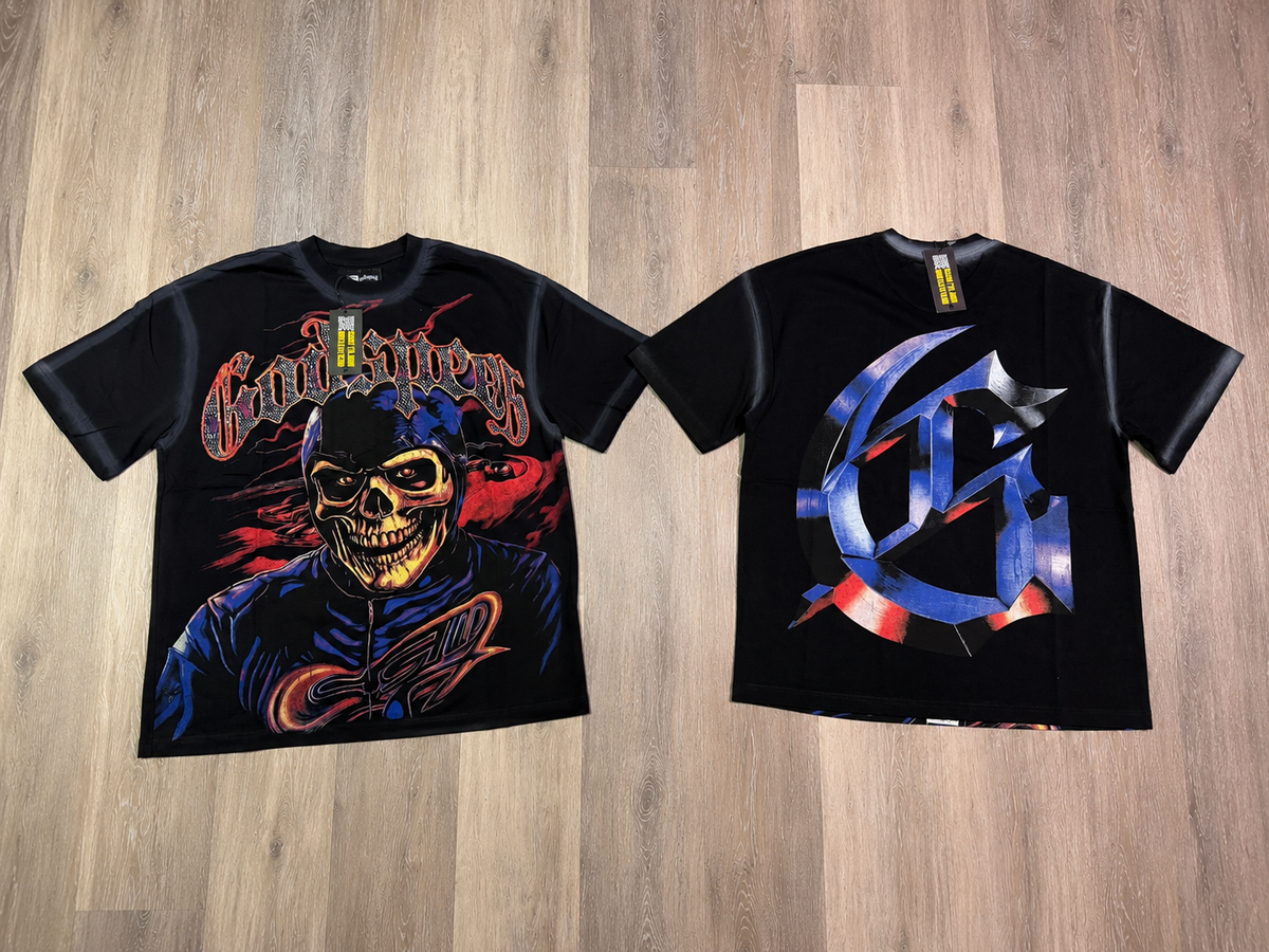 Black Skullface Graphic T-Shirt
