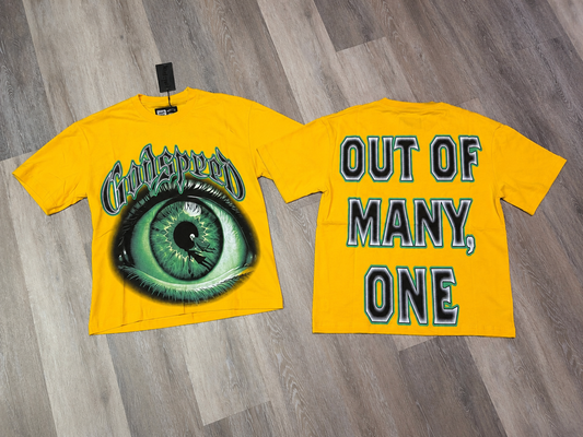 Yellow Eyeball Graphic T-Shirt
