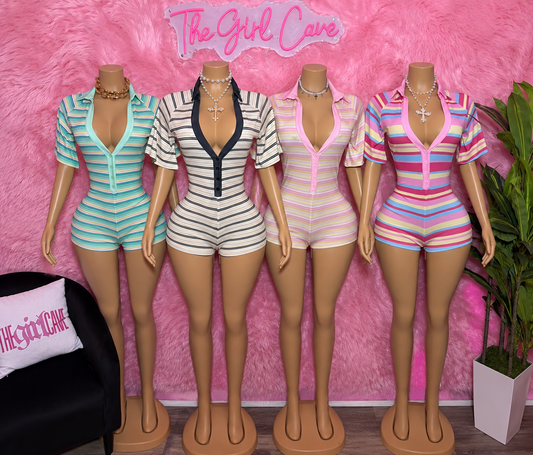 Stripe Rompers