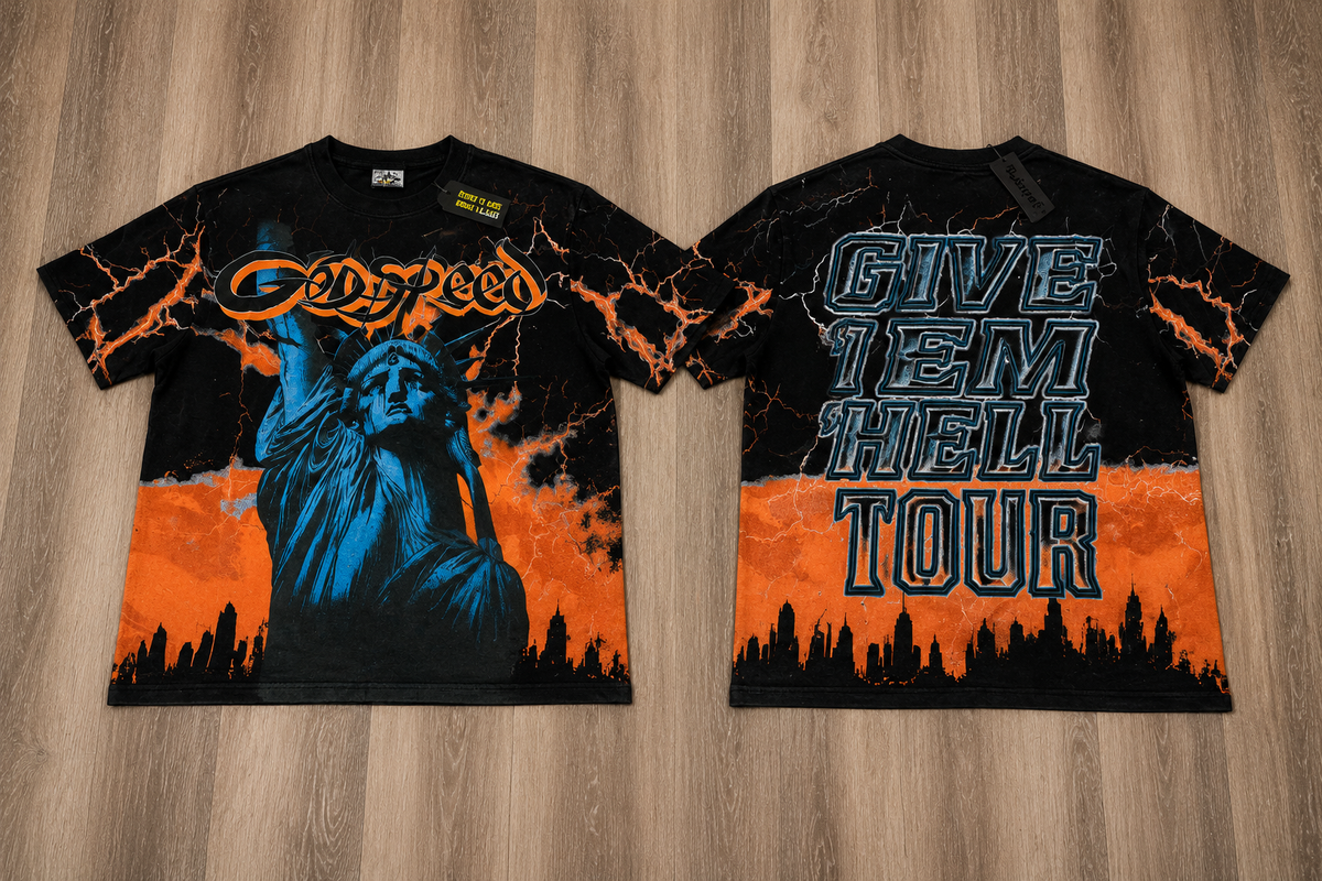 Orange Electric Graphic Tee