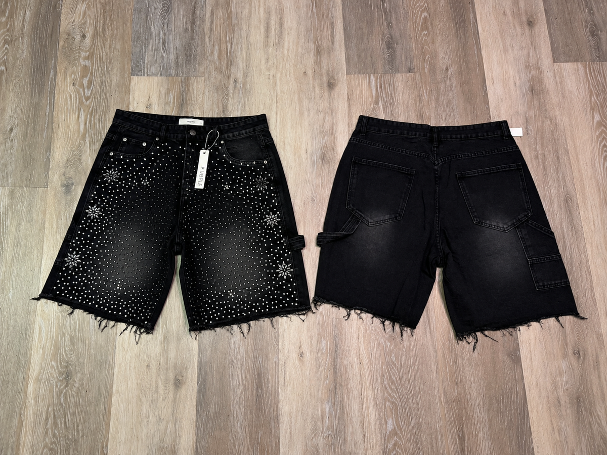 Crystal Denim Shorts