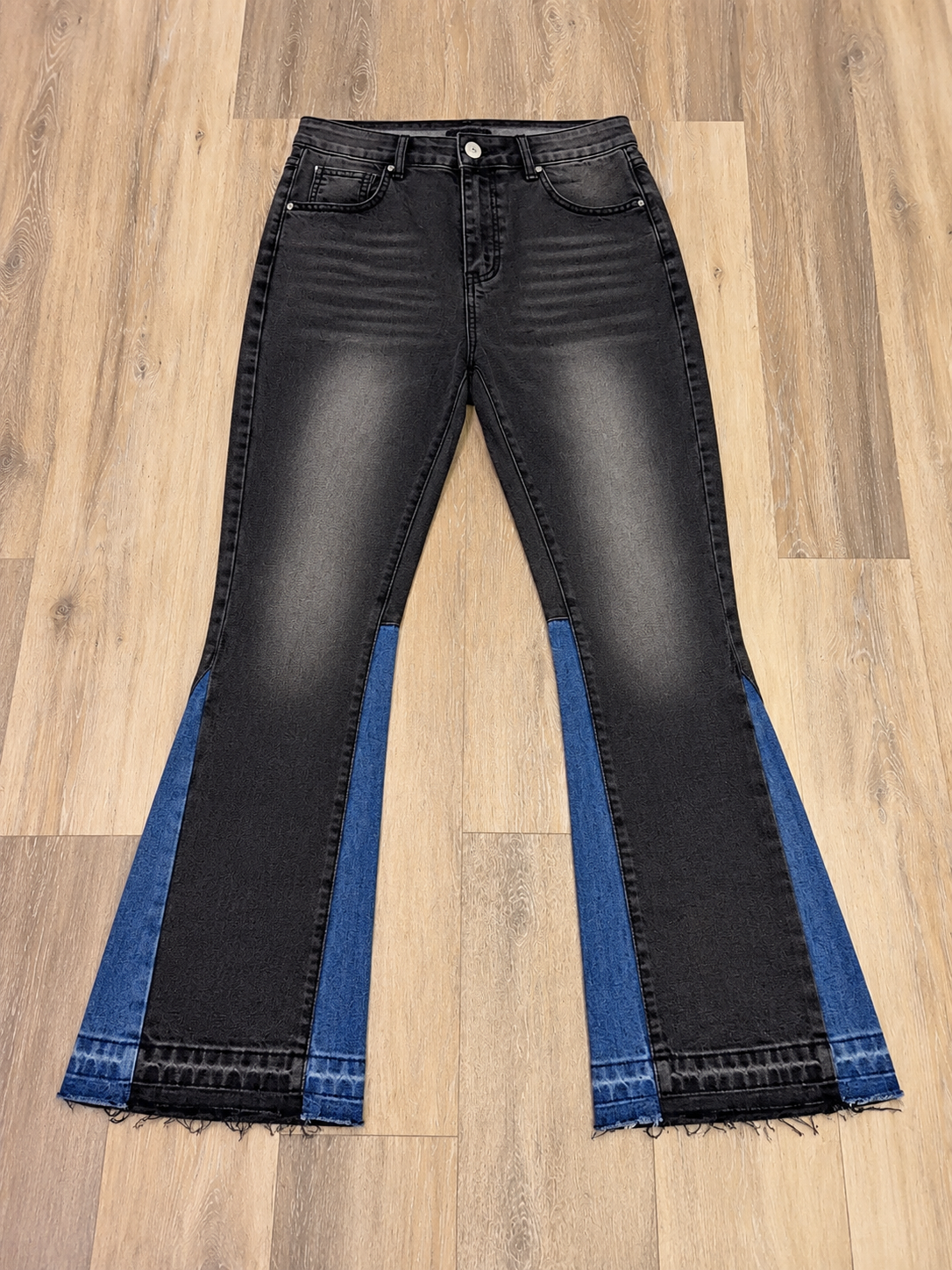 Black Faded Blue Denim