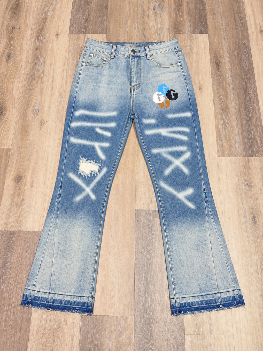 Multi G Flared Denim