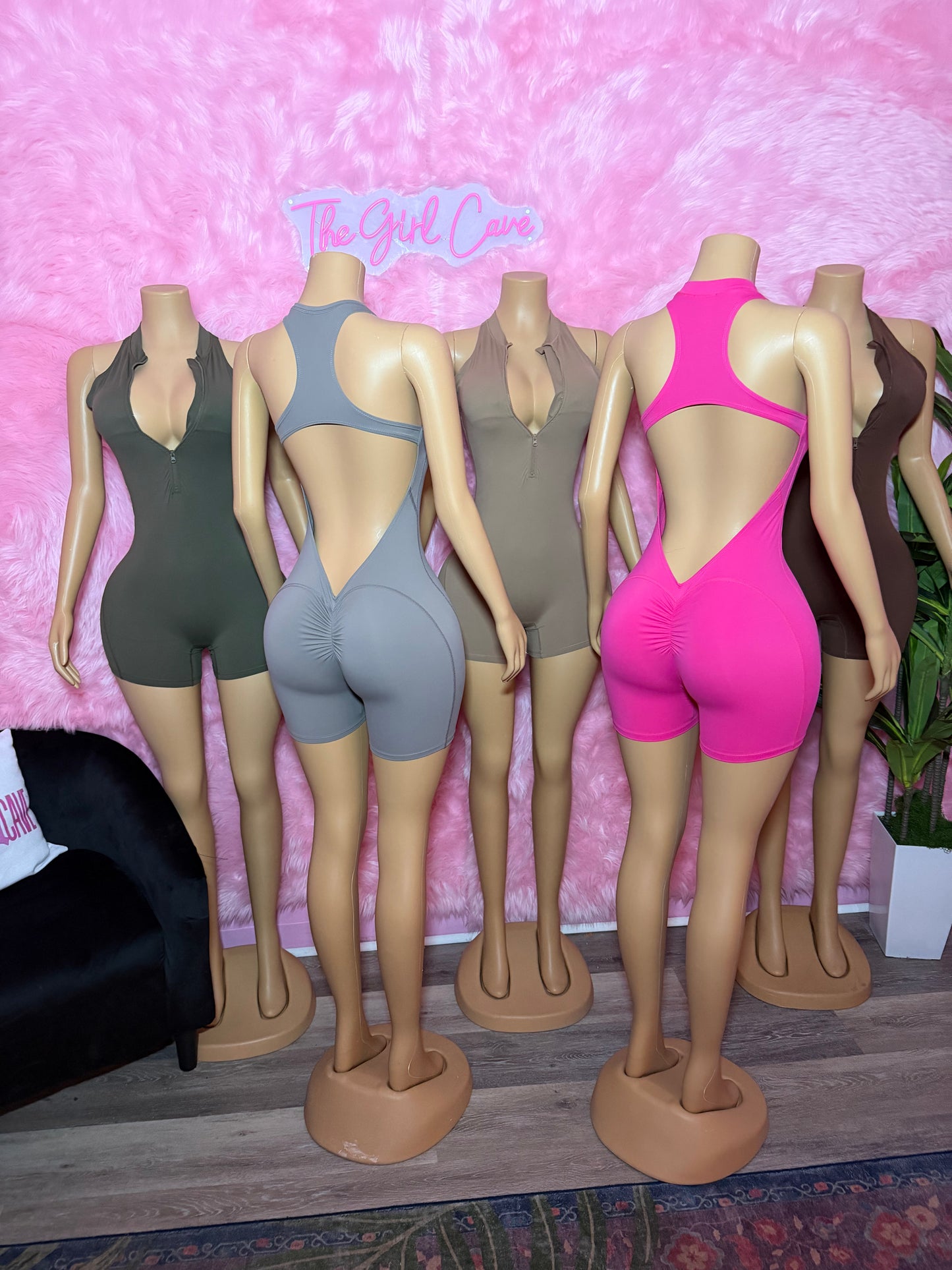 Butt Scrunch Tank Romper