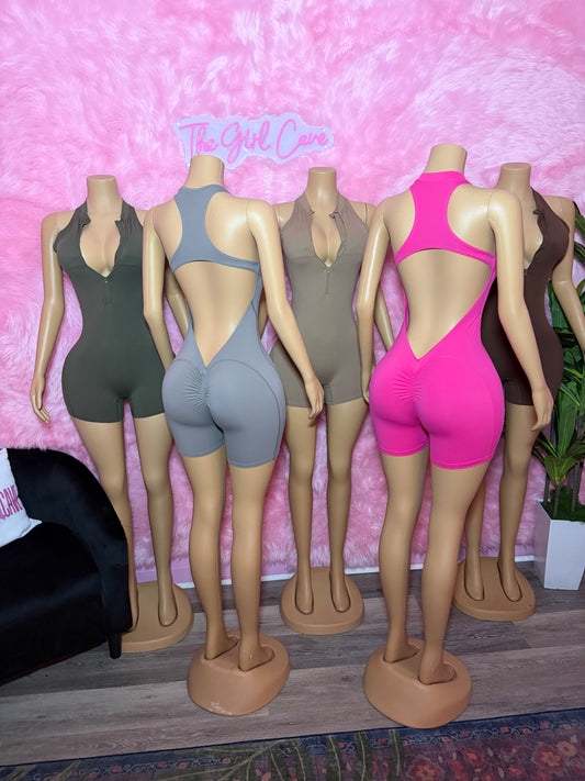 Butt Scrunch Tank Romper