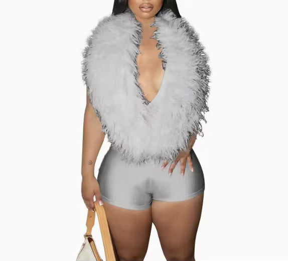 Fur Romper