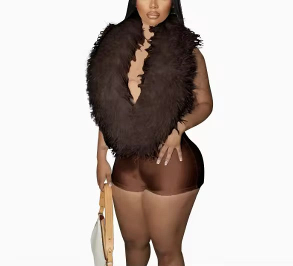 Fur Romper