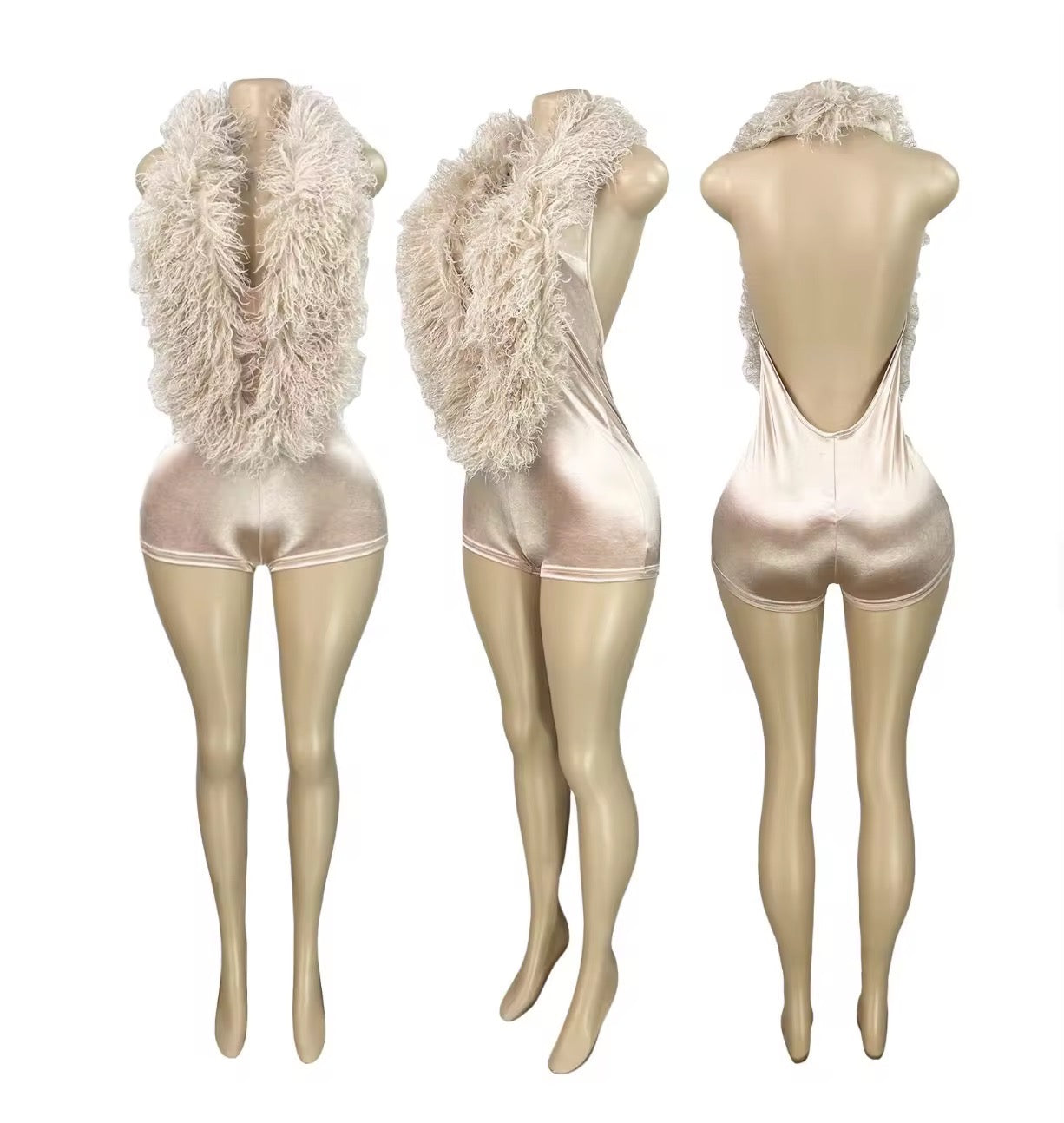 Fur Romper